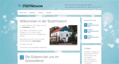 Desktop Screenshot of ev-stadtmission.de