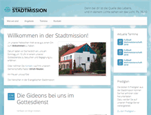 Tablet Screenshot of ev-stadtmission.de